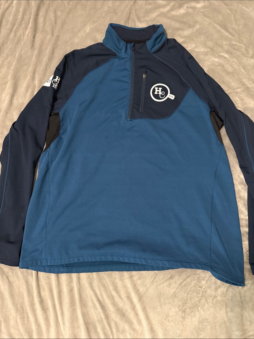 Hot chocolate Performance Half-Zip Pullover - Blue/Navy